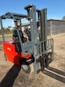 2015, HELI - 2.5 Tonne Electric Forklift, 3.3 metre lift, side shift (130 hours from new)