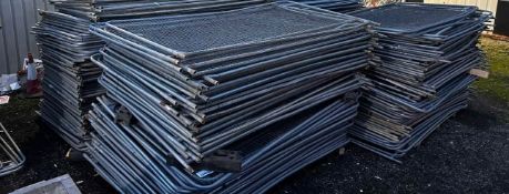 Heras Fence Fencing Panels x50, With 50 x Feet & 50 x Clips