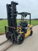 2014 Caterpillar DP30NT 3 Tonne Diesel Forklift Triple Mast 7002 Hours