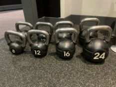Escape Kettlebells 2 x 8kg, 2x 12kg, 2 x 16kg & 2 x 24kg