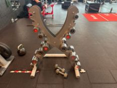 Escape Silver Dumbbells & Stand
