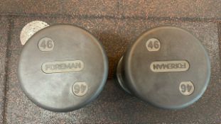 Pair Of Foreman Dumbbell 46kg