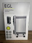 EGL 2000W Oil Radiator - White