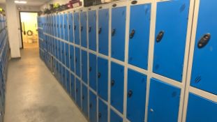 12 x Probe Blue Lockers With 6 Individual Lockers In Each Set