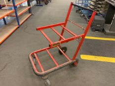 Red Metal Trolley