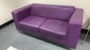 *NO RESERVE* Group of Purple Sofas