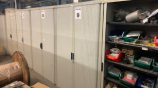 5 x Tambour Cabinets