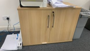 *NO RESERVE* Small Beech Effect Cabinet