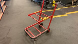 Red Metal Trolley