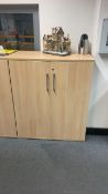 *NO RESERVE* 3 x Beech Effect Cabinets