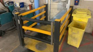 Yellow And Black Plastic Warehouse Safety Barriers Total Length Approximately 55 Metres