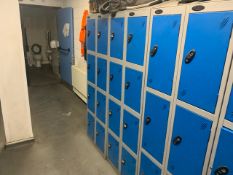 2 x Probe Blue Lockers With 8 Individual Lockers Per Set