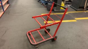 Red Metal Trolley