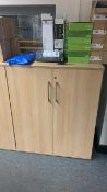 *NO RESERVE* 3 x Beech Effect Cabinets