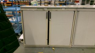 Grey Tambour Cabinet