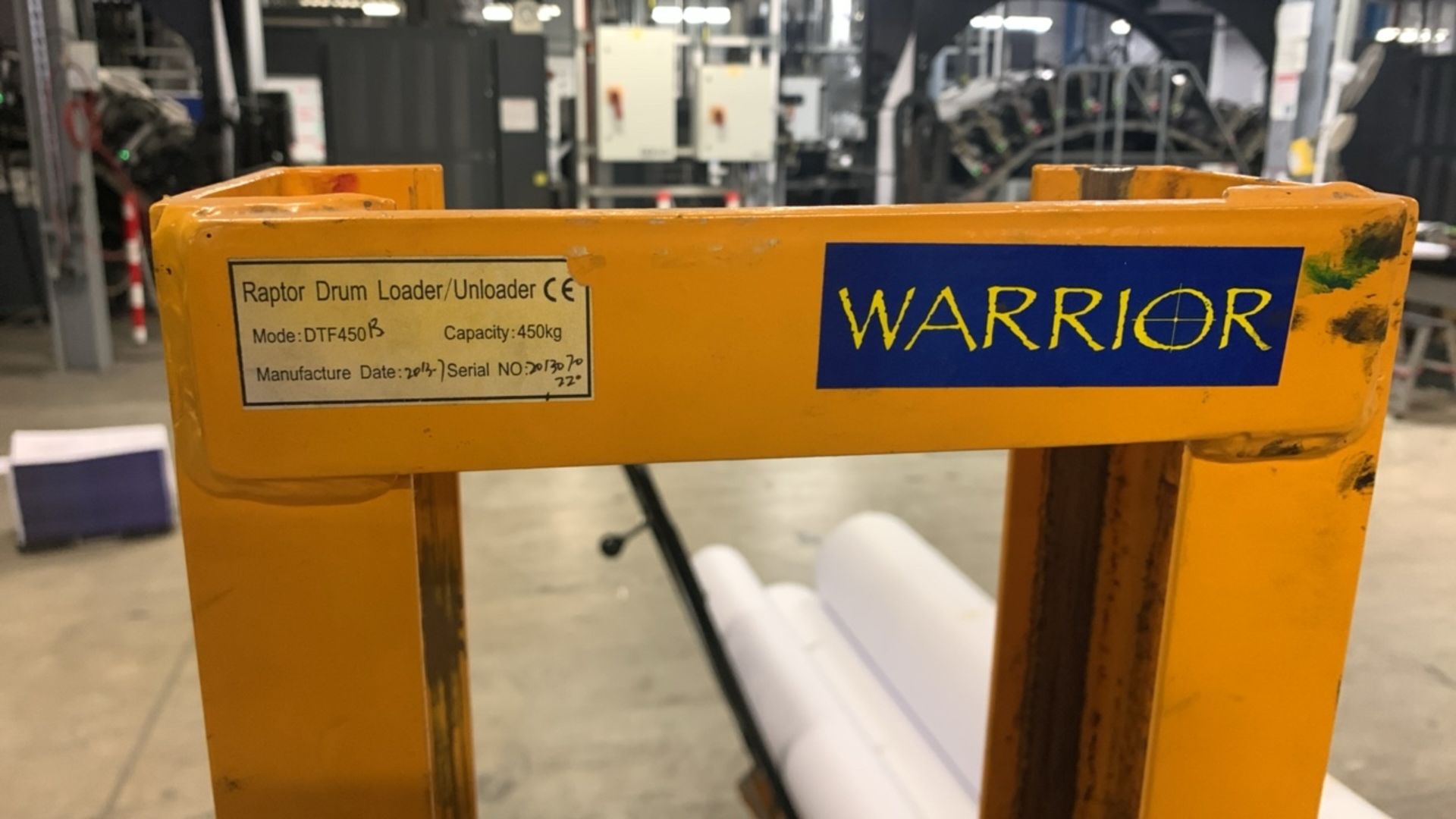 Warrior Drum Loader/Unloader Model DTF450 - Image 5 of 5
