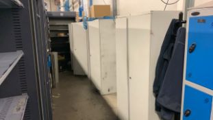 3 x Silverline Metal Grey Cabinets