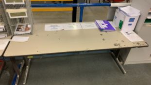 *NO RESERVE* Pair Of Straight Grey Desks