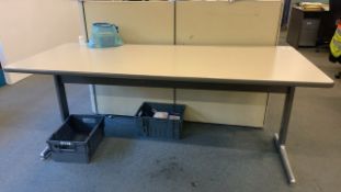 *NO RESERVE* Pair Of Straight Grey Desks
