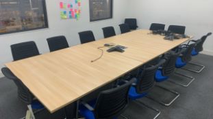 Group Of 5 x Tables And 14 x Chairs