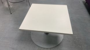 Pair Of Square White Tables