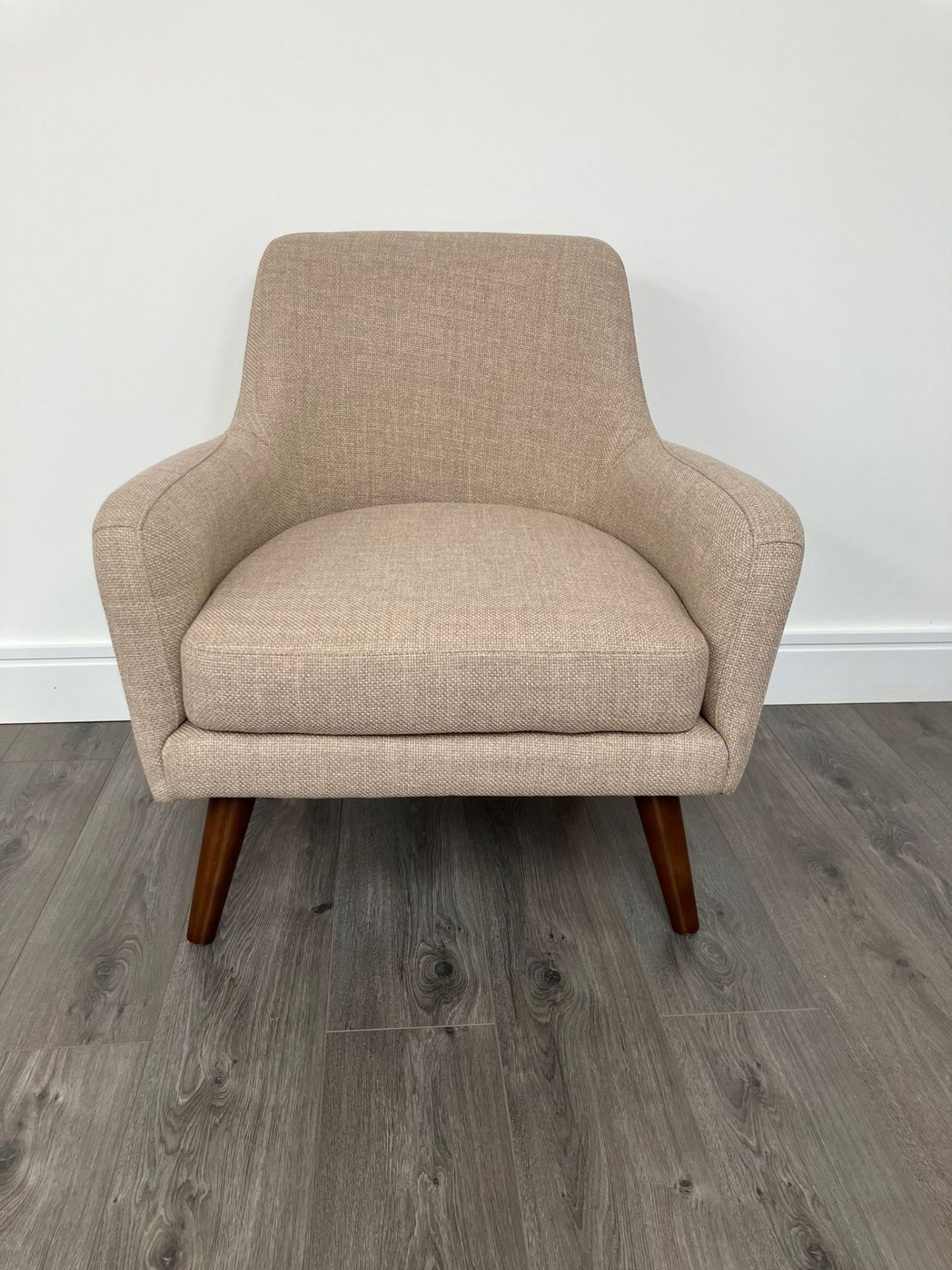 Beige Armchair - Brand New & Unused - RRP £486.66 - Exclusively Designed For Tribe Hotel, Manchester