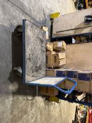 Blue Metal Trolley