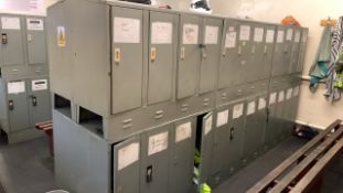 12 Grey Half Lockers