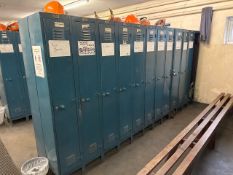 24 Blue Metal Lockers