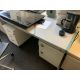 Office Tables With Attachable Pedestal Units x4 - Image 1 of 2