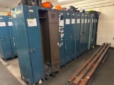 28 Blue Metal Lockers
