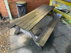 Wooden Double Sided Bench