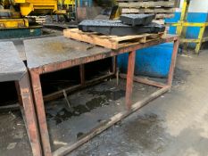 Angled Metal Work Table