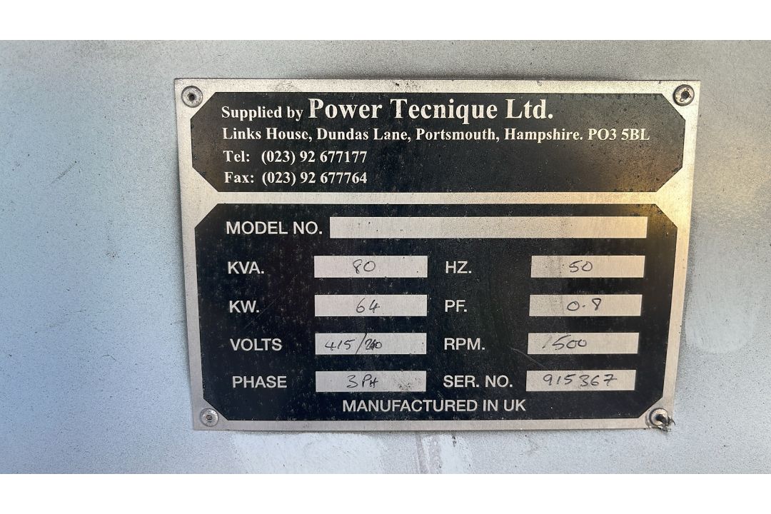 Mecc Alte Spa Eco34-1s Generator, Recorded Hours 214.81 Hours - Image 5 of 13