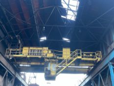 Clyde and Booth 7.5tn Industrial Overhead Magnet Crane