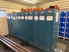 24 Blue Metal Lockers
