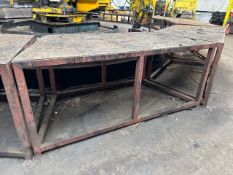 Angled Metal Work Table