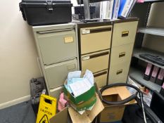 Metal Filing Cabinets x3