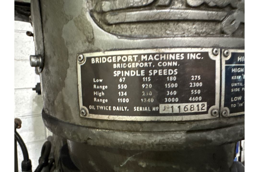 BridgePort Milling Machine - Image 13 of 15