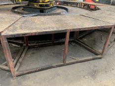 Angled Metal Work Table
