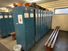 24 Blue Metal Lockers