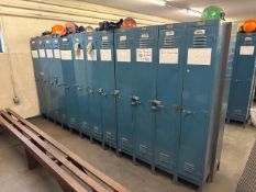 24 Blue Metal Lockers