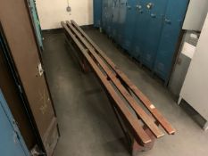 Group Of Approximately 4 Wooden Benches