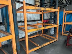 Orange Steel 3 Tier Racks