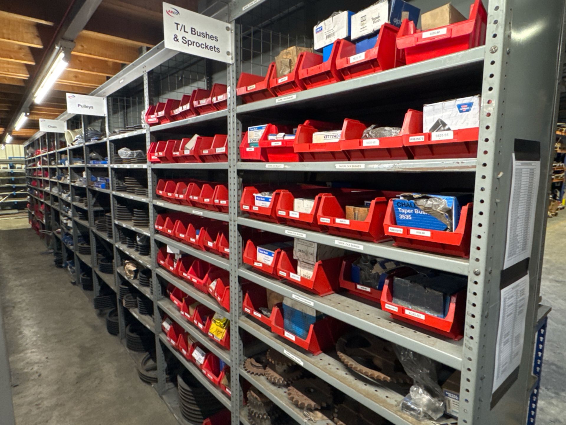 18 Bays of Metal Shelving