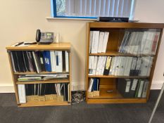 Wooden Bookcases x2