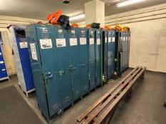 22 Blue Metal Lockers
