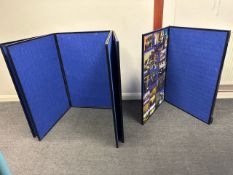 Folding Fabric Display Boards x3