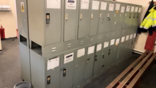 12 Grey Half Lockers