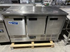 *NO RESERVE* Polar 3 Door Prep Top Fridge